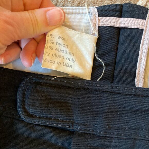 VTG Bogner ski pants Mens size 38 measures 36"  waist Black Wool Blend. - Picture 3 of 13